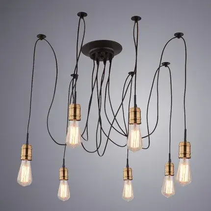 Светильник Arte Lamp A4290SP-7BK MAZZETTO — черный, ракурс 2
