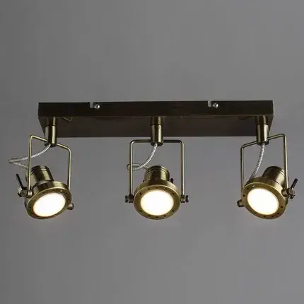 Спот Arte Lamp A4300PL-3AB COSTRUTTORE — бронза, ракурс 2