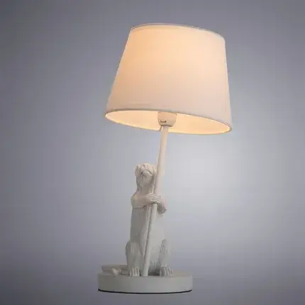 Настольная лампа Arte Lamp A4420LT-1WH GUSTAV — белый, ракурс 2
