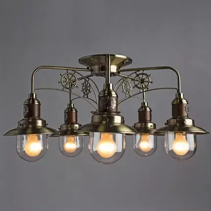 Люстра Arte Lamp A4524PL-5AB SAILOR — бронза, ракурс 2