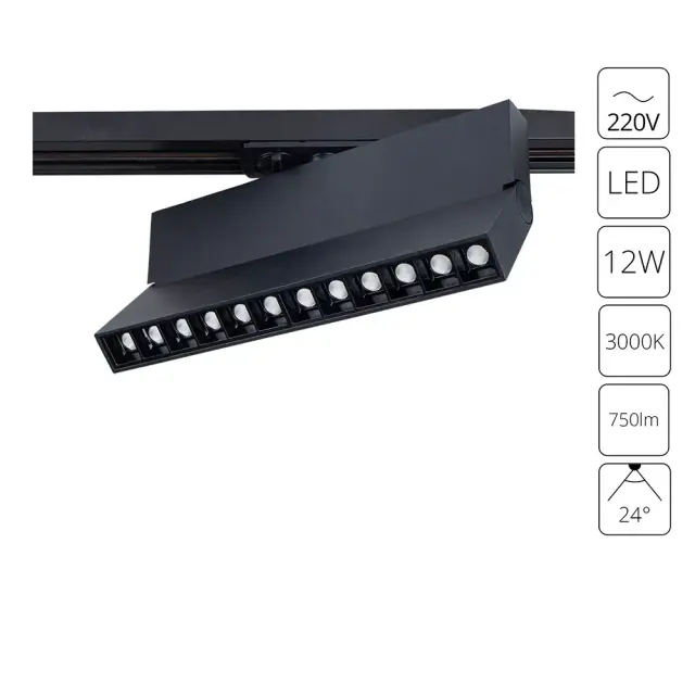 Светильник для однофазного трека Arte Lamp A4573PL-1BK FLASH — черный