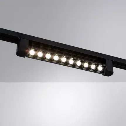Светильник для однофазного трека Arte Lamp A4575PL-1BK FLASH — черный, ракурс 2