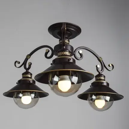 Люстра Arte Lamp A4577PL-3CK GRAZIOSO — коричневый, ракурс 2