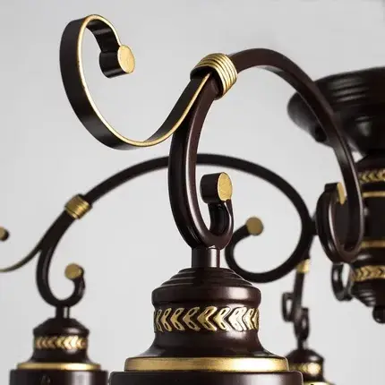 Люстра Arte Lamp A4577PL-5CK GRAZIOSO — коричневый, ракурс 3