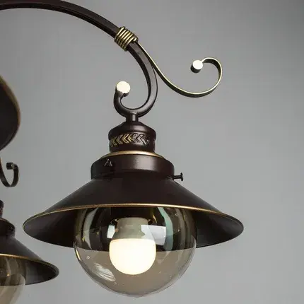 Люстра Arte Lamp A4577PL-5CK GRAZIOSO — коричневый, ракурс 4