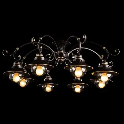Люстра Arte Lamp A4577PL-8CK GRAZIOSO — коричневый, ракурс 2