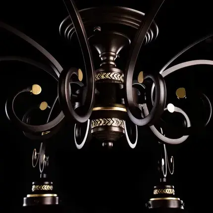 Люстра Arte Lamp A4577PL-8CK GRAZIOSO — коричневый, ракурс 3