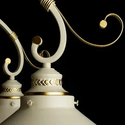 Люстра Arte Lamp A4577PL-8WG GRAZIOSO — белое золото, ракурс 3