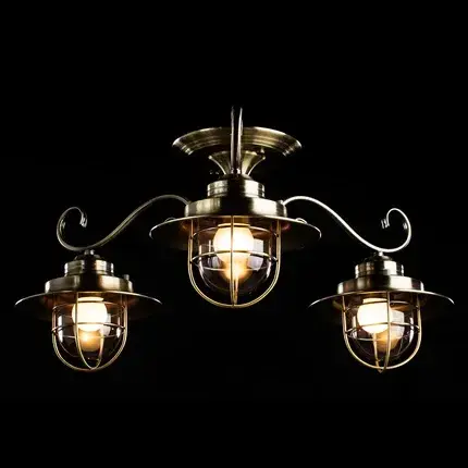 Люстра Arte Lamp A4579PL-3AB LANTERNA — бронза, ракурс 2