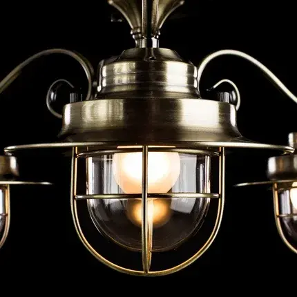 Люстра Arte Lamp A4579PL-3AB LANTERNA — бронза, ракурс 3