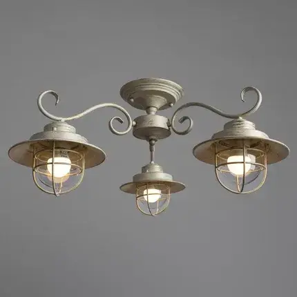 Люстра Arte Lamp A4579PL-3WG LANTERNA — белое золото, ракурс 2