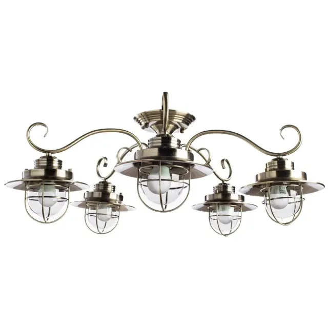 Люстра Arte Lamp A4579PL-5AB LANTERNA — бронза