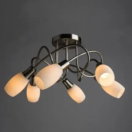 Люстра Arte Lamp A4591PL-6SS VOLARE — серебряный, ракурс 2