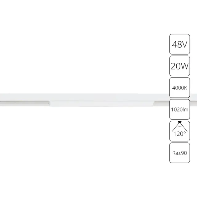 Светильник для магнитного трека Arte Lamp A4663PL-1WH LINEA — белый