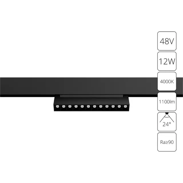 Светильник для магнитного трека Arte Lamp A4668PL-1BK LINEA — черный