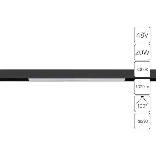 Светильник для магнитного трека Arte Lamp A4673PL-1BK LINEA — черный