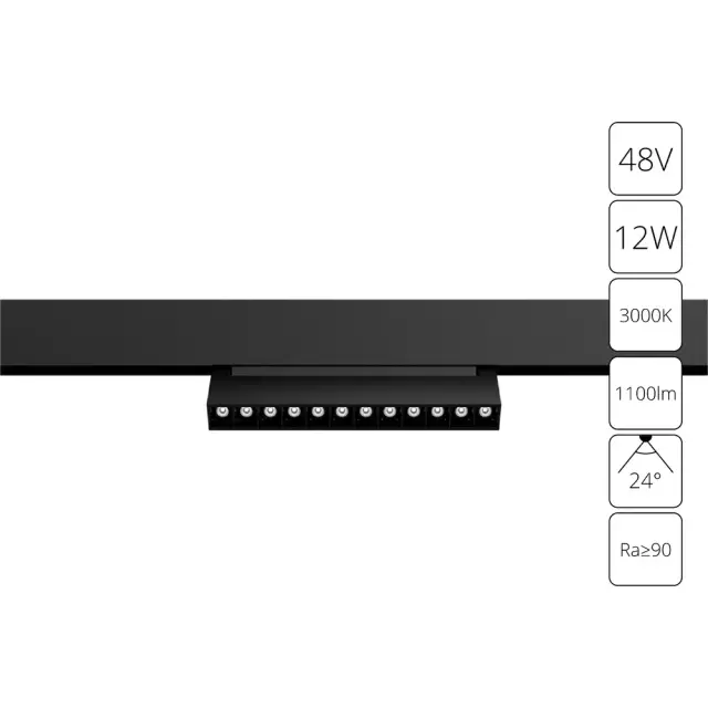 Светильник для магнитного трека Arte Lamp A4678PL-1BK LINEA — черный