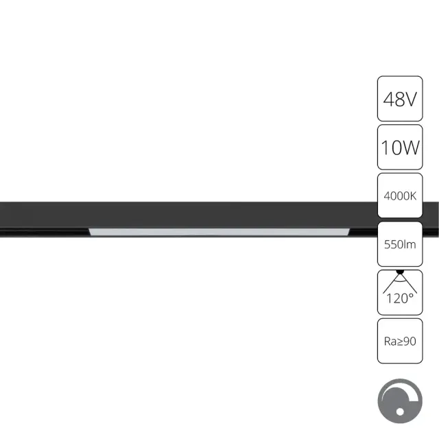 Светильник для магнитного трека Arte Lamp A4682PL-1BK LINEA — черный