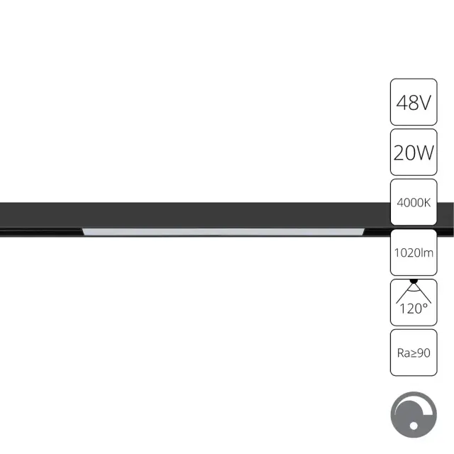Светильник для магнитного трека Arte Lamp A4683PL-1BK LINEA — черный