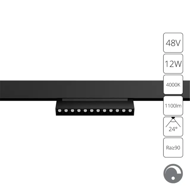 Светильник для магнитного трека Arte Lamp A4686PL-1BK LINEA — черный