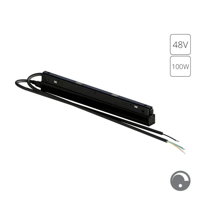 Блок питания встраиваемый в трек 48V 100W для магнитной трековой системы Arte Lamp A482706N ARTE LAMP — черный