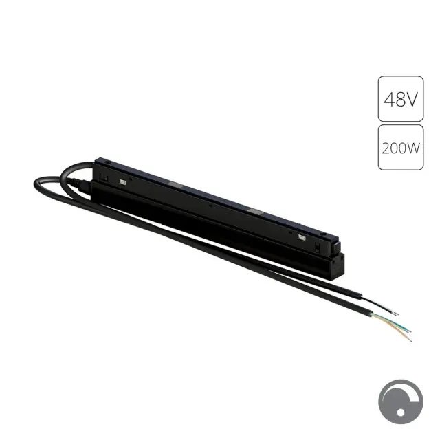 Блок питания встраиваемый в трек 48V 200W для магнитной трековой системы Arte Lamp A482806N ARTE LAMP — черный