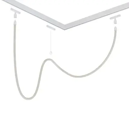 Светильник для магнитного трека Arte Lamp A4911PL-1WH LOOP — черный, ракурс 2