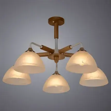 Люстра Arte Lamp A5032PL-5BR MATTHEW — белый, ракурс 2