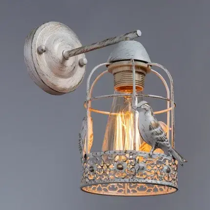 Бра Arte Lamp A5090AP-1WG CINCIA — белое золото, ракурс 2