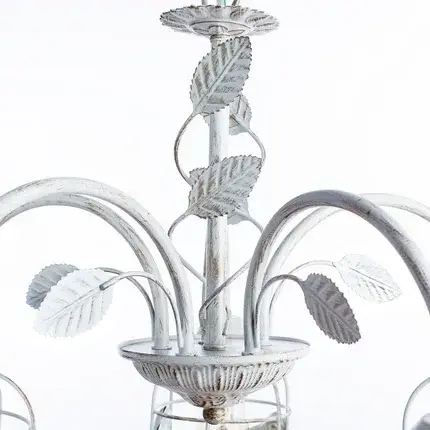 Люстра Arte Lamp A5090LM-5WG CINCIA — белое золото, ракурс 3