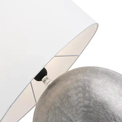 Настольная лампа Arte Lamp A5144LT-1SI MARRIOT — серебряный, ракурс 3