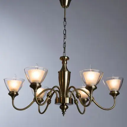 Люстра Arte Lamp A5184LM-6AB TOSCANA — бронза, ракурс 2
