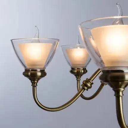 Люстра Arte Lamp A5184LM-6AB TOSCANA — бронза, ракурс 3