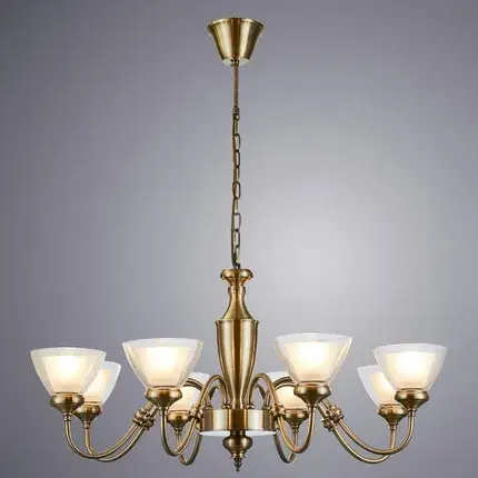 Люстра Arte Lamp A5184LM-8AB TOSCANA — бронза, ракурс 2