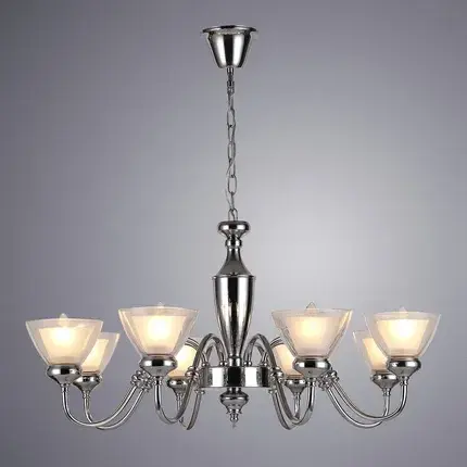 Люстра Arte Lamp A5184LM-8CC TOSCANA — хром, ракурс 2