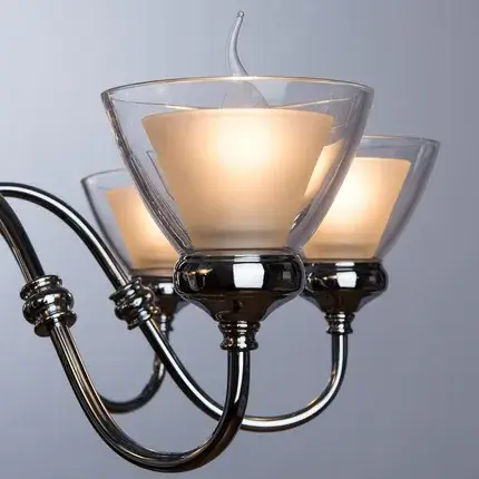 Люстра Arte Lamp A5184LM-8CC TOSCANA — хром, ракурс 3