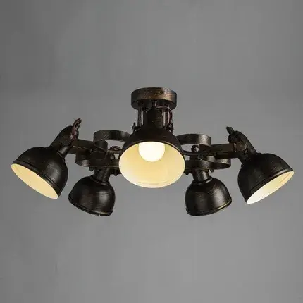 Люстра Arte Lamp A5216PL-5BR MARTIN — коричневый, ракурс 2