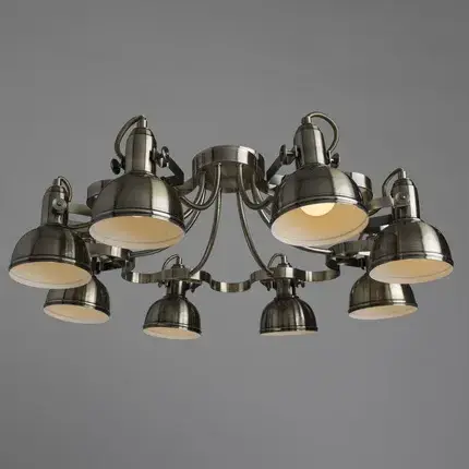 Люстра Arte Lamp A5216PL-8AB MARTIN — бронза, ракурс 2