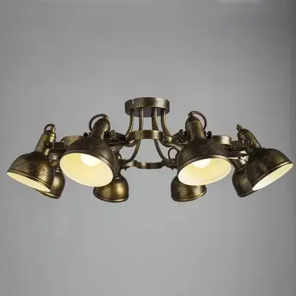 Люстра Arte Lamp A5216PL-8BR MARTIN — коричневый, ракурс 2
