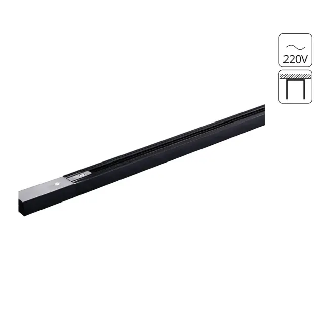 Однофазный шинопровод Arte Lamp A530106 TRACK ACCESSORIES — черный