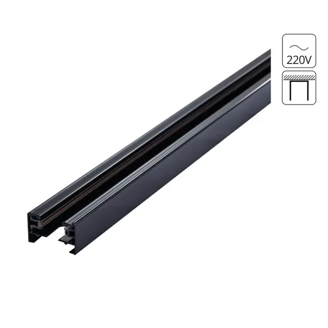 Однофазный шинопровод Arte Lamp A530206 TRACK ACCESSORIES — черный
