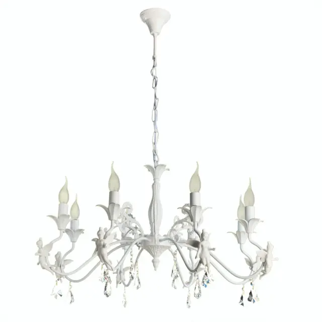 Люстра Arte Lamp A5349LM-8WH ANGELINA — белый