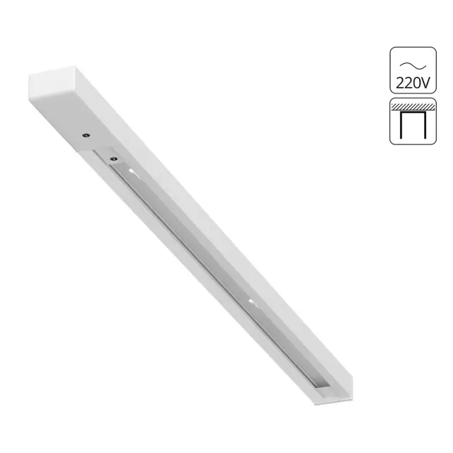 Однофазный шинопровод Arte Lamp A540133 TRACK ACCESSORIES — белый
