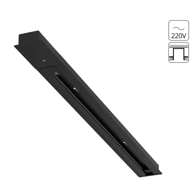 Однофазный шинопровод Arte Lamp A550206 TRACK ACCESSORIES — черный