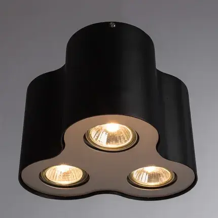 Точечный светильник Arte Lamp A5633PL-3BK FALCON — черный, ракурс 2