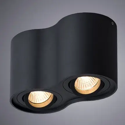 Точечный светильник Arte Lamp A5645PL-2BK FALCON — черный, ракурс 2