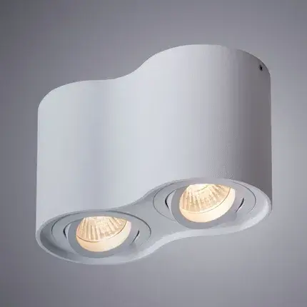 Точечный светильник Arte Lamp A5645PL-2WH FALCON — белый, ракурс 2