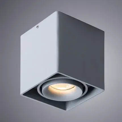 Точечный светильник Arte Lamp A5654PL-1GY PICTOR — серый, ракурс 2