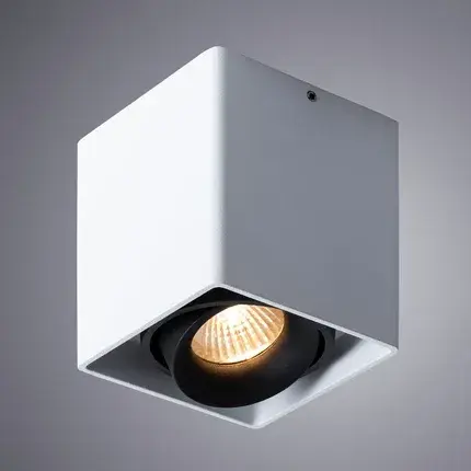 Точечный светильник Arte Lamp A5654PL-1WH PICTOR — белый, ракурс 2