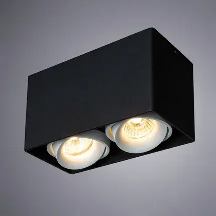 Точечный светильник Arte Lamp A5654PL-2BK PICTOR — черный, ракурс 2